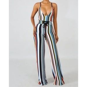 Stripped jumpsuit